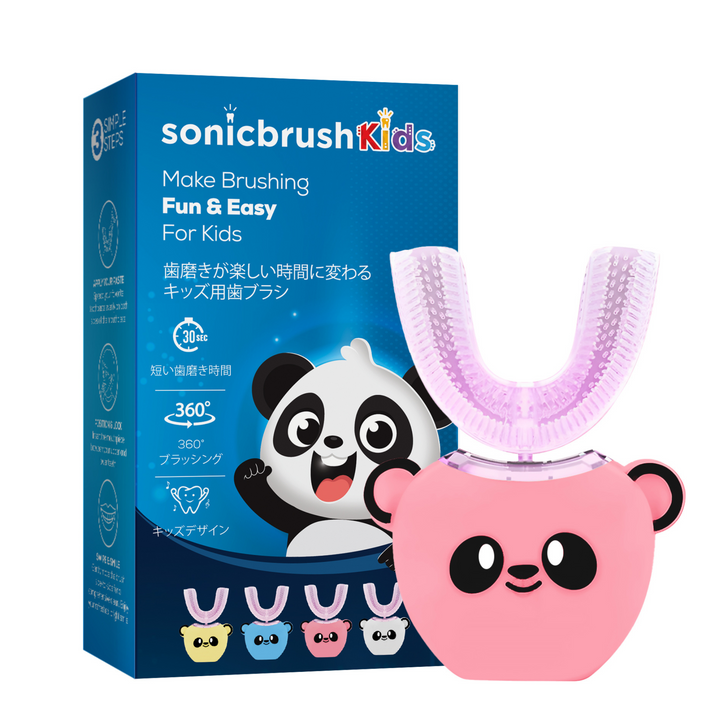 Sonic Brush 電動歯ブラシ 本体 360度ブラシ＋替えブラシ ポスト投函)SONIC BRUSH 電動ソニック歯ブラシ 付替え用ブラシ